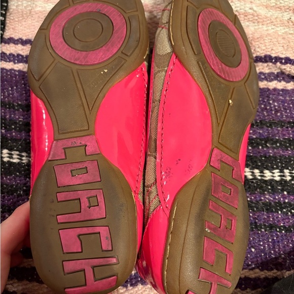 Coach Danni Women's Pink and Tan Flats size 7. - Picture 8 of 8